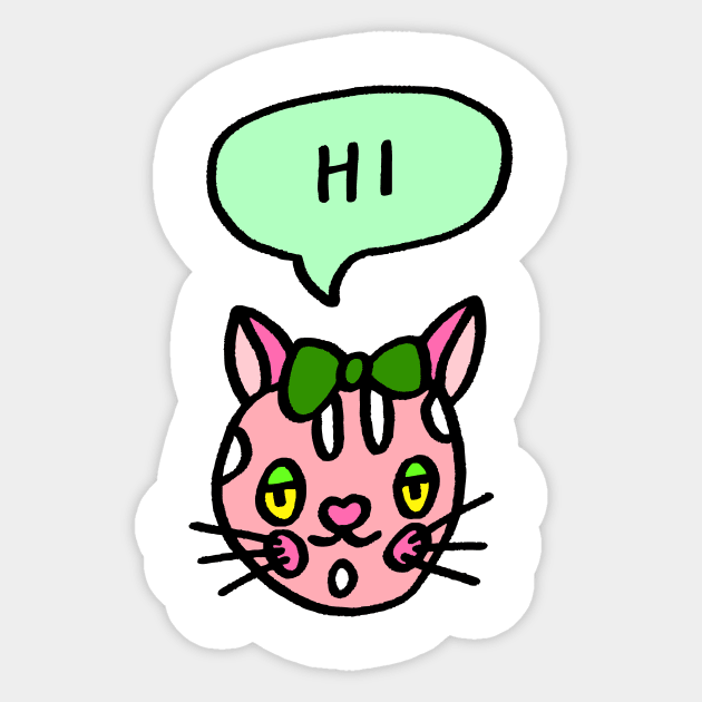 Kitty Sticker by AdrianaStore